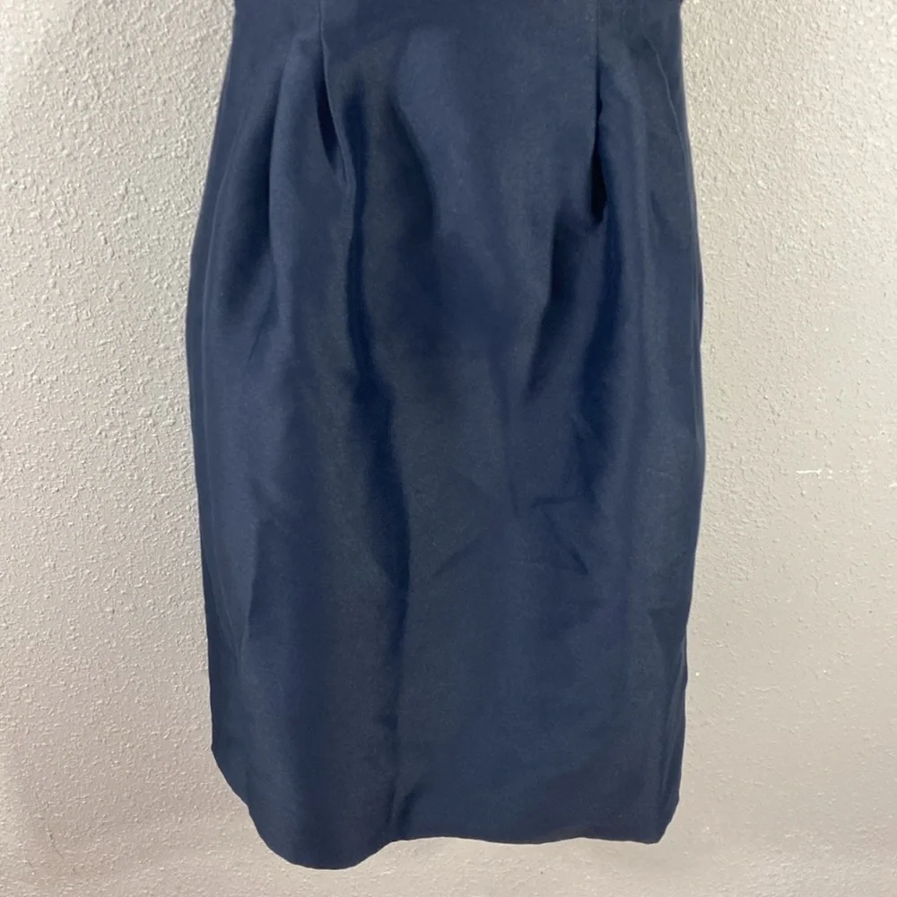 Camilyn Beth Navy Blue Go Go Dress Satin Formal Gold Button Dress 0 FF9 - Picture 5 of 15